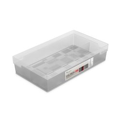 Organizador Plástico Para Armário Gaveta C80/2 Cristal - 1