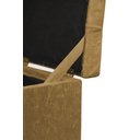 Ver imagem 3 de Puff Baú Estofado em Suede Amassado 1 Lugar Quadrado - Bege Escuro