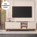 Ver imagem 3 de Rack Bancada Açai 1.8 Pé Madeira Maciça Off White Jb Bechara