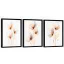 Ver imagem 3 de Quadro Decorativo Trio Flor Minimalista Elegância