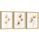 Ver imagem 1 de Quadro Decorativo Trio Flor Minimalista Elegância