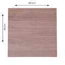 Ver imagem 2 de Mesa Alpha Inox 77,50 Cm (altura) com Tampo em Mdp Quadrado 80 Cm Imbuia