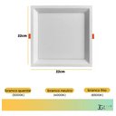 Ver imagem 4 de Painel Plafon Embutir Quadrado Led 18w Bivolt Bco / Pto Opus - Branco - Bco Quente 3000k