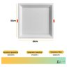 Painel Plafon Embutir Quadrado Led 18w Bivolt Bco / Pto Opus - Branco - Bco Quente 3000k - 4