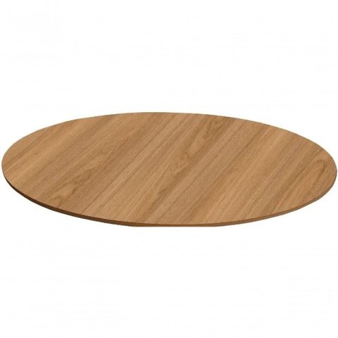 Tampo em Mdf 18mm Redondo 160 Cm - Freijó Cor Marrom