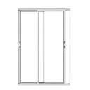 Ver imagem 1 de Porta de Correr em Alumínio 02 Folhas Vidros Temperados Branca - 210x160
