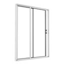 Ver imagem 2 de Porta de Correr em Alumínio 02 Folhas Vidros Temperados Branca - 210x160