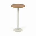 Ver imagem 1 de Mesa de Apoio Redonda Alta MDF Cor:Off White