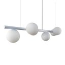 Ver imagem 4 de Lustre Pendente Figo Branco - 6 Globos Esfera de Vidro Branco