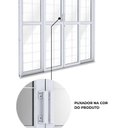 Ver imagem 7 de Porta de Aço de Correr Central com Grade Quadrada 4 Folhas 213x200 Riobras Aço Pronto Branco
