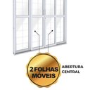 Ver imagem 6 de Porta de Aço de Correr Central com Grade Quadrada 4 Folhas 213x200 Riobras Aço Pronto Branco