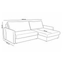 Ver imagem 2 de Sofá Cama Retrátil 3 Lugares para Sala 240cm Bérgamo F04 Linho Bege Claro Couríssimo Café - Lyam Dec