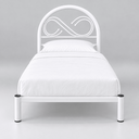 Ver imagem 5 de Cama Solteiro Tamires Aço Tubular Branco com Estrado de Eucalipto Resistente