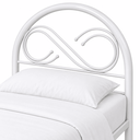 Ver imagem 3 de Cama Solteiro Tamires Aço Tubular Branco com Estrado de Eucalipto Resistente