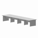 Ver imagem 2 de Mesa Estação de Trabalho 4,80 m X 1,20 m 8 Lugares Pés Painel F5 Office Cor:Cinza