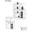 Ver imagem 3 de Armário para Forno e Microondas Multimóveis 2 Portas FG2531 Branco