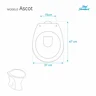 Assento Sanitario Poliester Ascot Neve para vaso Ideal Standard - 2