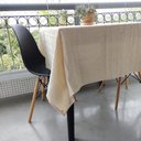 Ver imagem 1 de Toalha de Mesa Algodão Cru Luxo Quadrada 1,50x1,50