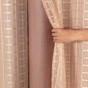 Ver imagem 1 de Cortina Blackout Pvc com Voil Xadrez 2,00m X 1,40m - Avela