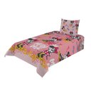 Ver imagem 1 de Jogo de Cama Infantil Lepper Minnie Solteiro 2 Peças Microfibra Rosa