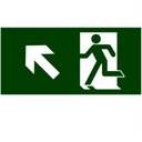 Ver imagem 1 de Placa de Pvc Fotoluminescente Auto-adesiva 15x30 Suba a Esquerda - 315 Ae - Sinalize