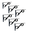 Ver imagem 1 de Mão Francesa Colonial L 20cm em Aço 6un Preto