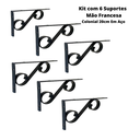 Ver imagem 3 de Mão Francesa Colonial L 20cm em Aço 6un Preto