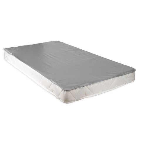 Capa Protetora de Colchão Impermeável Casal Padrão 138x188cm com Elástico:cinza