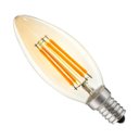 Ver imagem 1 de 3x Lâmpada Led Filamento E14 Vela C35 4w 2700k Âmbar Lf-3957 Astraled St2179