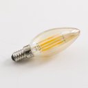 Ver imagem 7 de 3x Lâmpada Led Filamento E14 Vela C35 4w 2700k Âmbar Lf-3957 Astraled St2179
