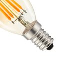 Ver imagem 4 de 3x Lâmpada Led Filamento E14 Vela C35 4w 2700k Âmbar Lf-3957 Astraled St2179