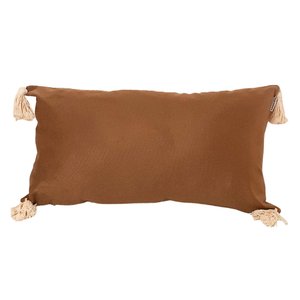 CAPA DE ALMOFADA RETANGULAR EM SUEDE Almofadas Estilo capa de almofada retangular marrom 50x30