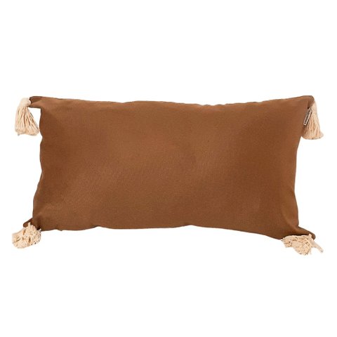 CAPA DE ALMOFADA RETANGULAR EM SUEDE Almofadas Estilo capa de almofada retangular marrom 50x30
