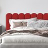 Cabeceira Modulada Estofada Adesiva Nuvem 1 Módulo 60x20cm Vermelho - 2