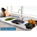 Ver imagem 5 de Cozinha Modulada Completa Botanic 3 Peças (1aéreo+1balcão+1complemento) C3p15 Nogueira/verde