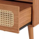 Ver imagem 4 de Mesa de Cabeceira 1 Gaveta Tela Natural Tw48 Freijó -dalla Costa