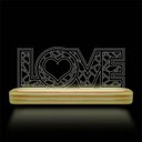 Ver imagem 1 de Luminária Led De Mesa Decorativa Love