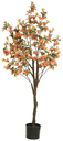 Ver imagem 1 de Planta Árvore Artificial Azaleia Pu C/pote X544 Laranja1,4m