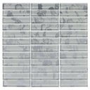 Ver imagem 1 de Pastilha de Vidro Evolution White 9,5x2,3 Placa 30x30cm - 1313121004