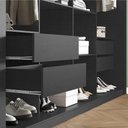 Ver imagem 4 de Closet Modulado Duplo 6 Gavetas Preto MDF Amoudi Móveis