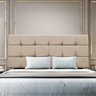 Cabeceira Cama Box Estofada King 195 Cm Ananda Suede:bege - 1