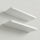 Ver imagem 4 de Kit 2 Prateleira 40x20cm MDP com Suporte Invisível Branco