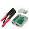 Kit Alicate de Crimpar-testador Cabo Rede-100 Conector Rj45 - 1