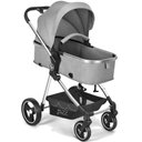 Ver imagem 2 de Carrinho de Bebê para Passeio 2 em 1 Moisés Fisher Price Jazz Bb431 Cinza