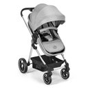 Ver imagem 3 de Carrinho de Bebê para Passeio 2 em 1 Moisés Fisher Price Jazz Bb431 Cinza
