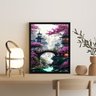 Quadro Decorativo Paisagem do Japão 24x18cm - com Vidro:madeira Branca - 1