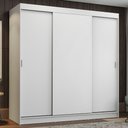 Ver imagem 1 de Guarda-Roupa Casal Madesa Reno 3 Portas de Correr Branco Cor:Branco
