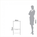 Ver imagem 4 de Mesa Auxiliar Escritório/mesa Cabeceira 100% Mdf 1 Gaveta 40cm Industrial F39 Pradel Móveis