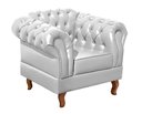 Ver imagem 5 de Sofá 2 Lugares Com 2 Poltronas Chesterfield Capitonê Dom Pedro - Couríssimo Branco