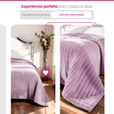 Ver imagem 5 de Manta Cobertor Casal Luster Canelada 180x220cm Microfibra Super Macio Premium